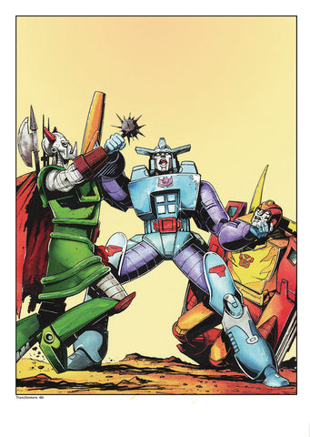 A3 Transformers Print - Jeff Anderson Illustration
